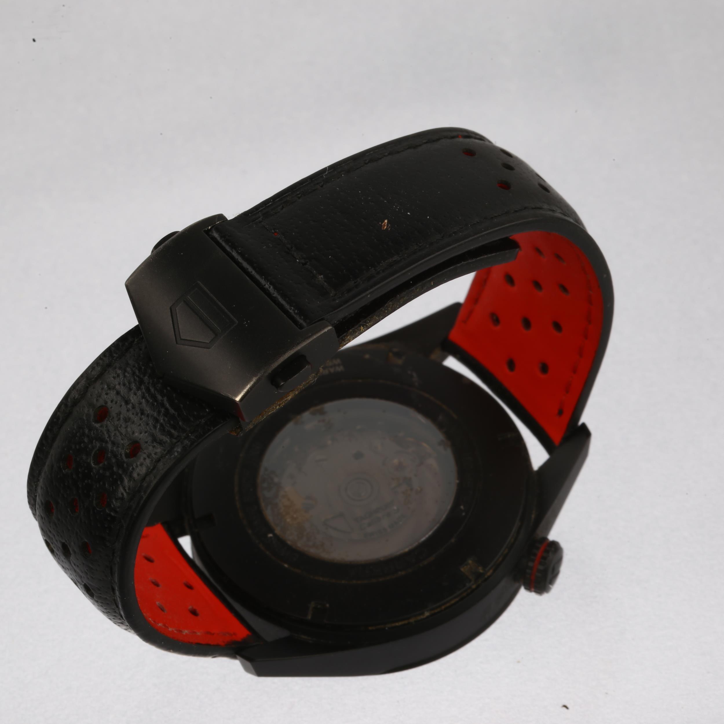 TAG HEUER - a black coated titanium Carrera Drive Timer automatic wristwatch, ref. WAR2A80, circa - Image 3 of 5