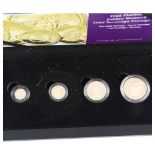 A Queen Elizabeth II 2022 Platinum Jubilee Monarch Gold Sovereign Prestige coin set, by Hattons of