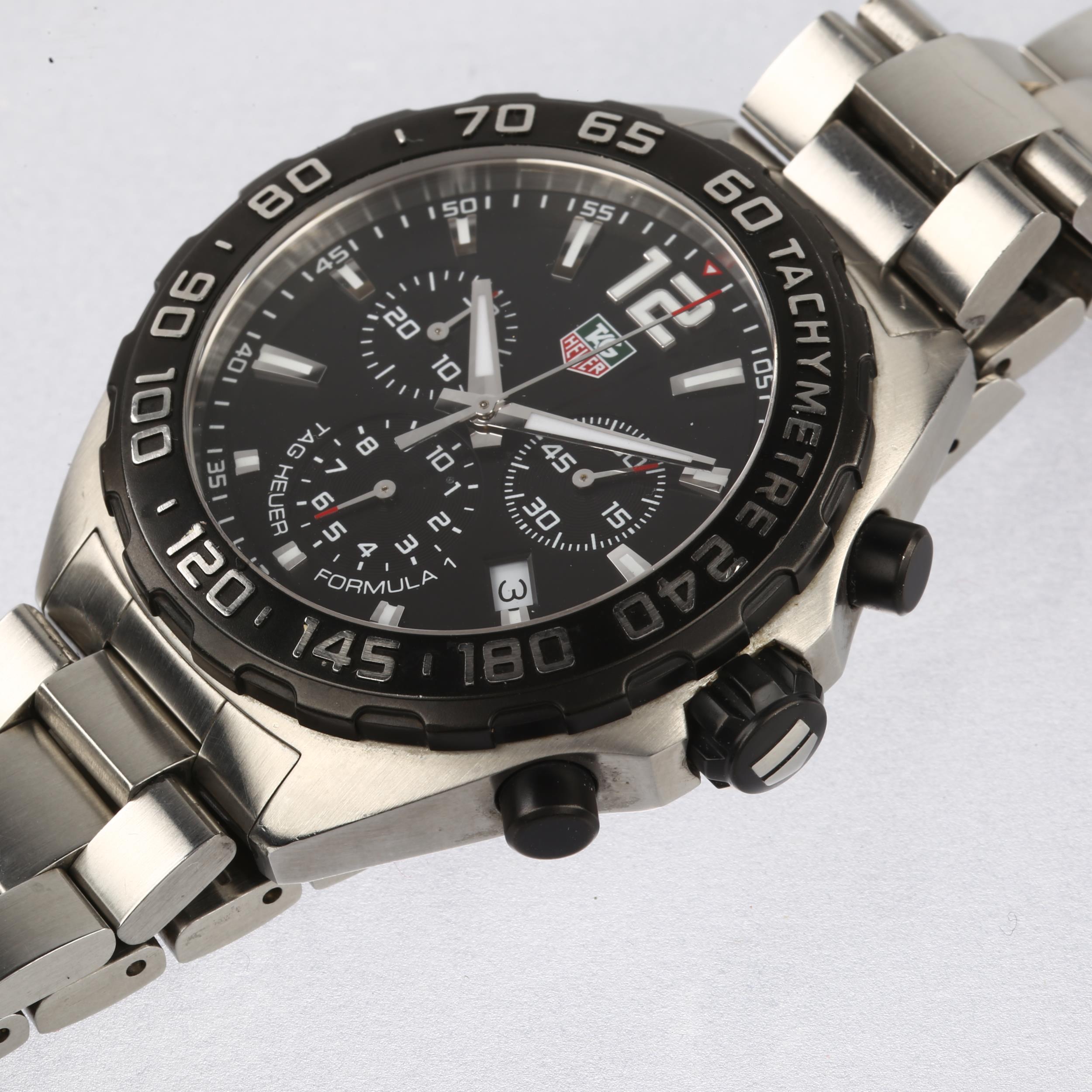 TAG HEUER - a stainless steel Formula 1 quartz chronograph bracelet watch, ref. CAZ1110, circa 2015, - Image 3 of 5