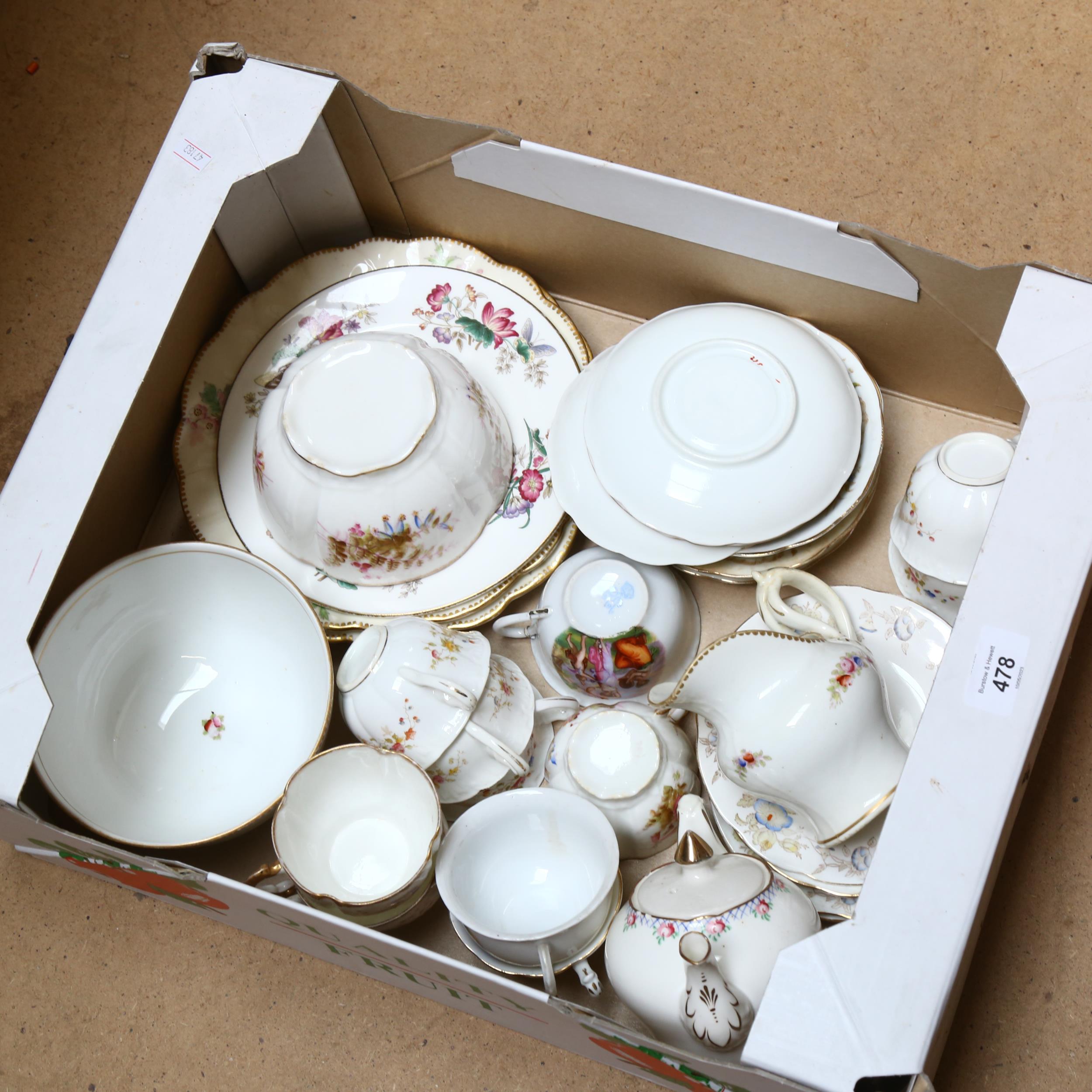 A quantity of early 20th century ceramics, including various cups, teapots and saucers etc - Bild 2 aus 2