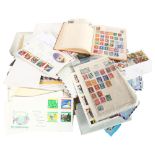 A box of mixed First Day Covers