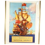 An original National Savings Committee poster "There is treasure for all in National Savings",