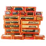 HORNBY - a quantity of boxed Hornby Railways locomotives, coaches, and various goods wagons,