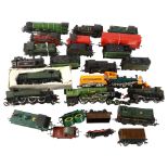 HORNBY - a quantity of OO gauge locomotives tenders and goods wagons, including the Flying
