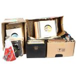 A large quantity of 7" vinyl records, all in sleeves, including various artists such as The