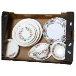 A quantity of Royal Cauldon "Victoria" ceramics, including several serving plates and side dishes,