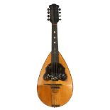 An 1896 Italian rosewood mandolin, by Cav. Giovanni de Maglio e Figlio, Napoli, label to interior,