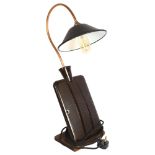 1930's Bakelite electric bed heater converted to a bedside table lamp