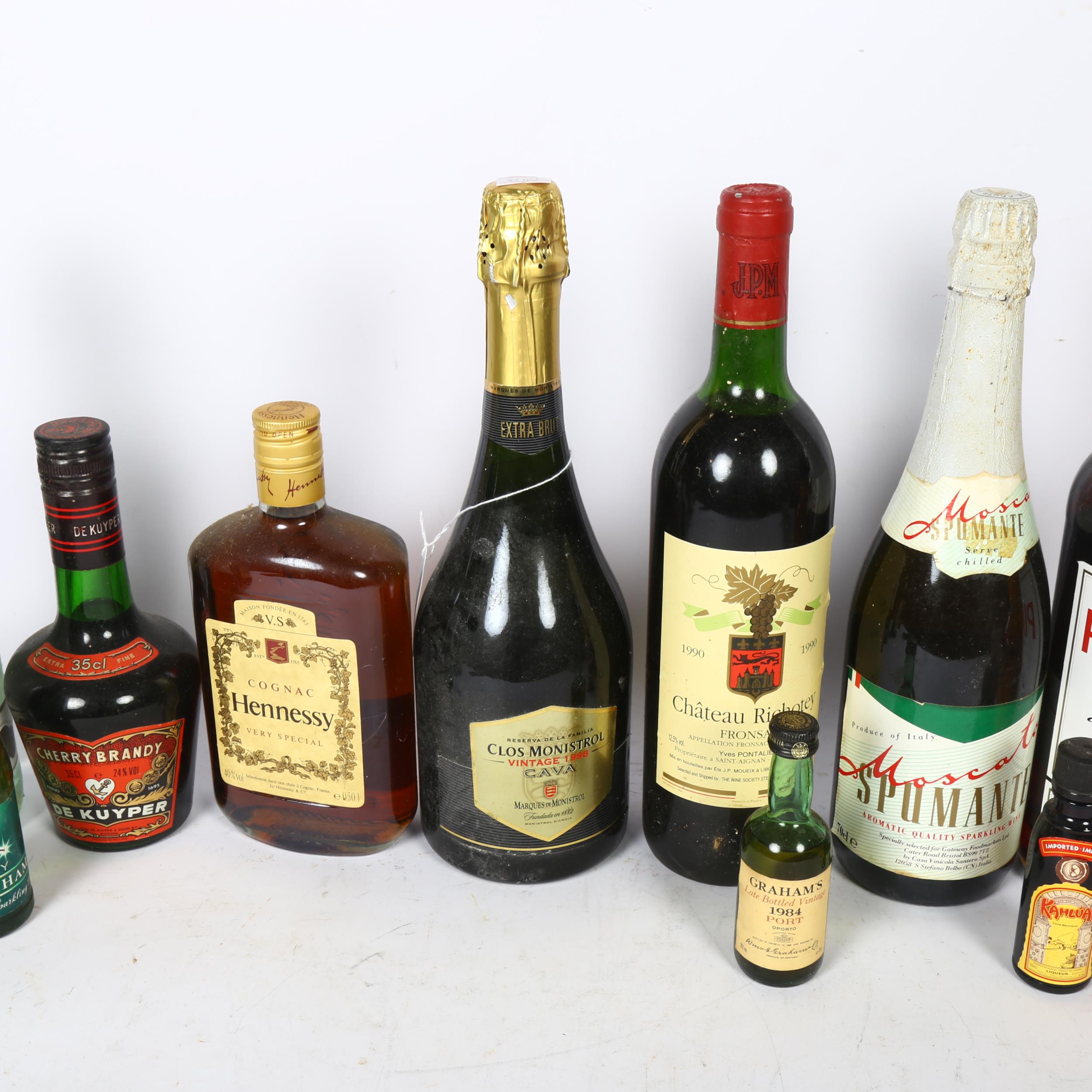 A bottle of Bacardi, Pimm's, Cognac etc - Image 2 of 2