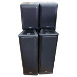 TANNOY - a group of 4 Tannoy model no. 633 floor standing speakers, height 75cm, speaker serial nos.