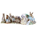 12 Royal Albert Beatrix Potter figures