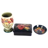 3 pieces of Moorcroft Pottery, including Freesia goblet, height 12.5cm (3) Goblet has a 6cm