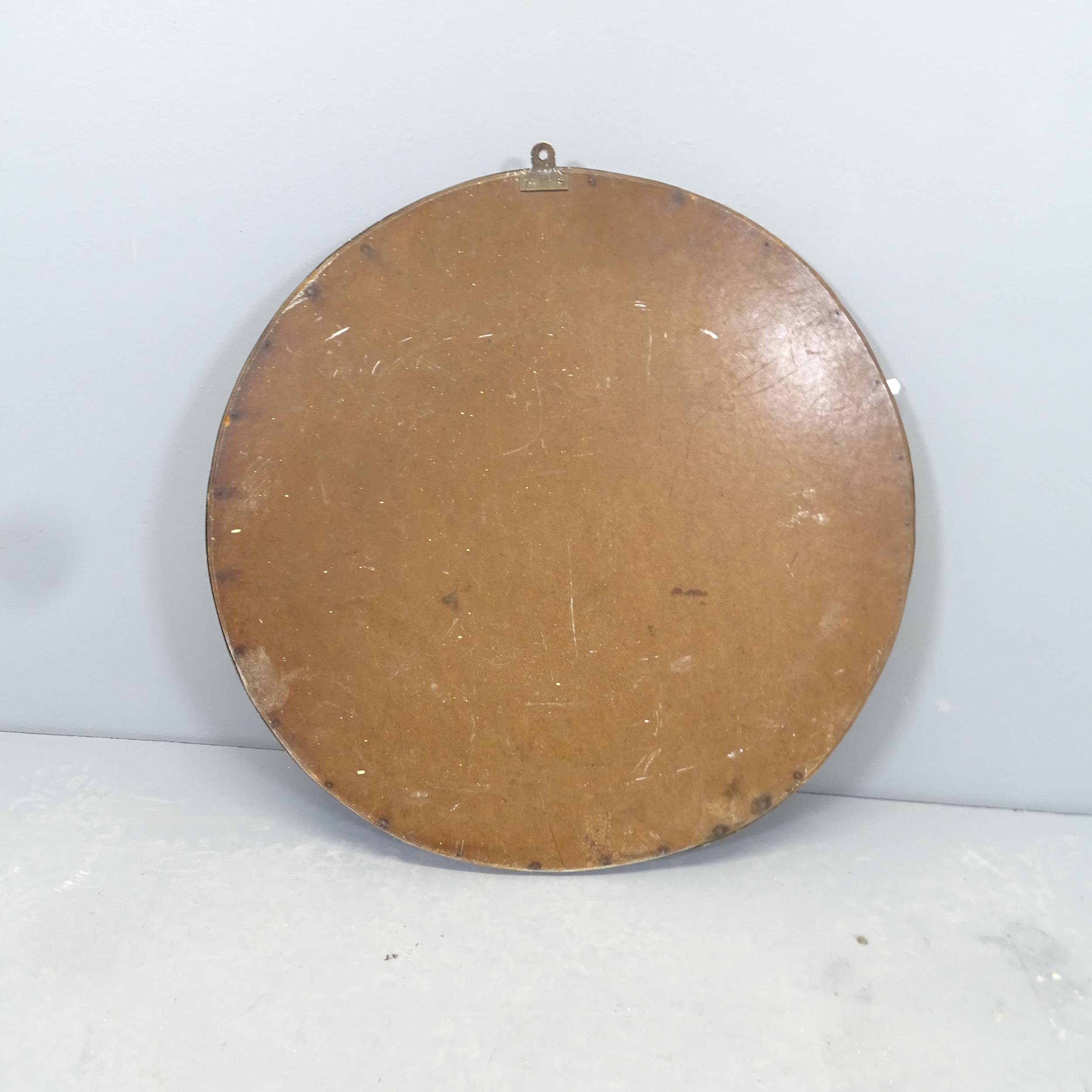 A brass wall plaque depicting Rembrant. Diameter 60cm - Image 2 of 2