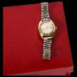 OMEGA - a lady's gold plated Constellation automatic wristwatch, with days aperture, currently not