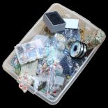 A large quantity of jewellery making beads, findings and accessories (boxful)