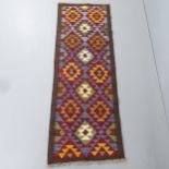 A Maimana Killim runner. 200x68cm.