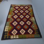 A Maimana Kilim rug. 250x152cm.