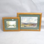 Mollie Cormick, 3 watercolours, Scottish landscapes, all framed