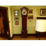 A 19th century oak-cased 8-day longcase clock, Joseph Barber of London, the 12" arch-top dial having