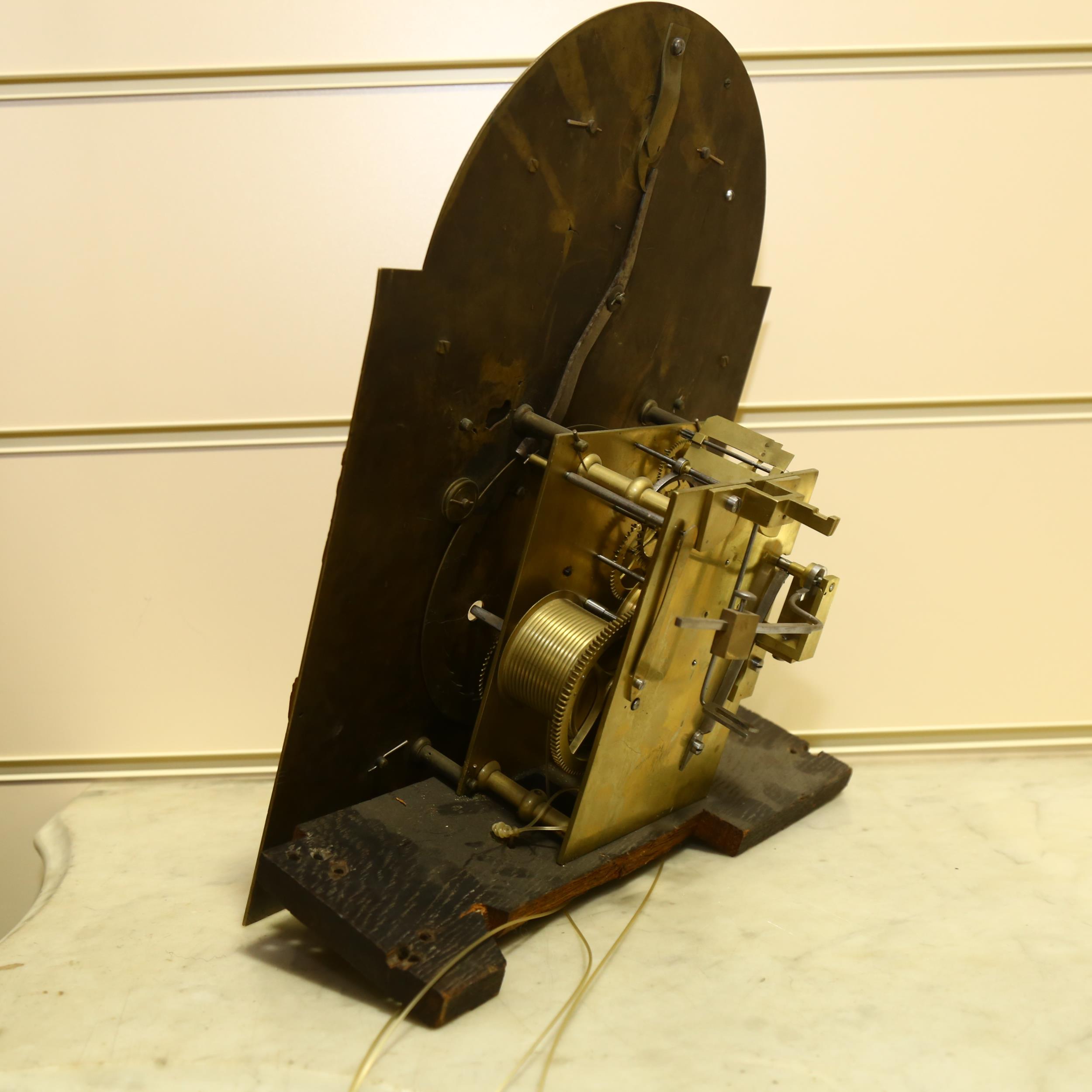 A 19th century oak-cased 8-day longcase clock, Joseph Barber of London, the 12" arch-top dial having - Image 6 of 7