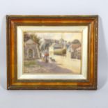 Maude Brindley, Winchelsea street scene, watercolour, signed, image 58cm x 38cm Good condition, very