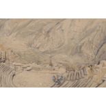 Margaret Pilkington (1891 - 1974), study of the theatre at Delphi, circa 1920, watercolour, 24cm x