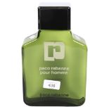 PACO RABANNE POUR HOMME - a glass advertising scent bottle, H24cm