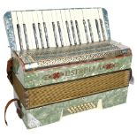 ESTRELLA - Estrella piano accordion, with associated leather strap