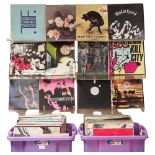 A quantity of vinyl records, punk alternative 70s and early 80s, including such artists as Lou Reed,