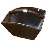 A Chinese wooden bucket, 39cm across