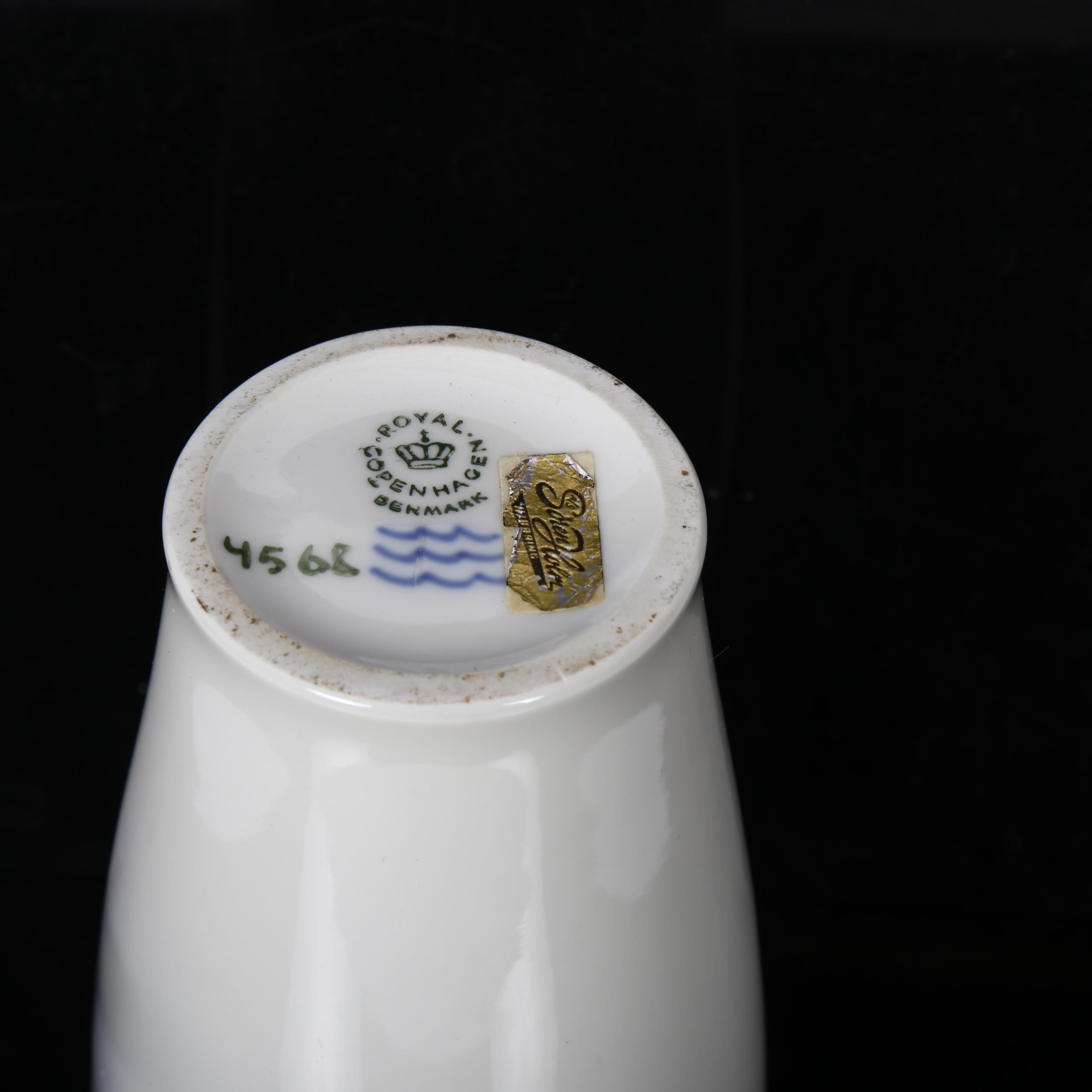 A Royal Copenhagen vase, decorated with a Mill of Duibboel, H17cm, numbered 4568 to the underside - Image 2 of 2