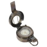 Stanley, London, chrome plated compass, dated 1918