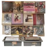 A quantity of vinyl LPs, 60s folk, and 60s/70s rock in genre, including such artists as Tom Rush,