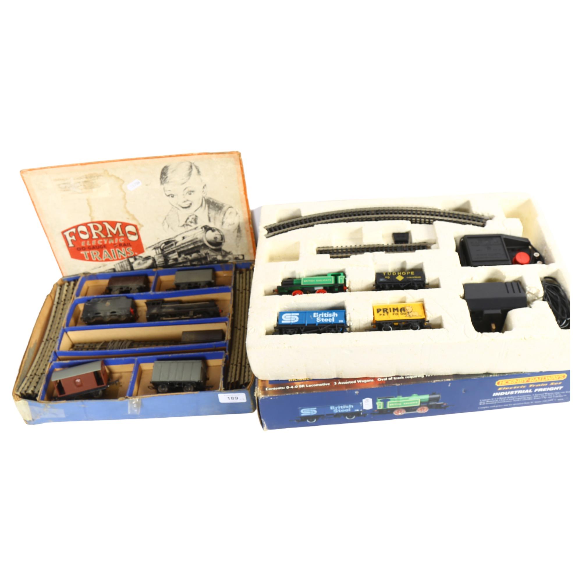A Hornby Railways OO gauge Industrial Freight electric train set, in original box, and a Formo