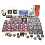 Sets of British pre-decimal coinage, British commemorative coins etc