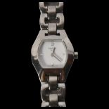TISSOT - a lady's stainless steel Tissot quartz wristwatch, serial no. 11098, dial width 22mm