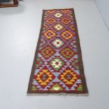 A Maimana Killim runner. 200x68cm.