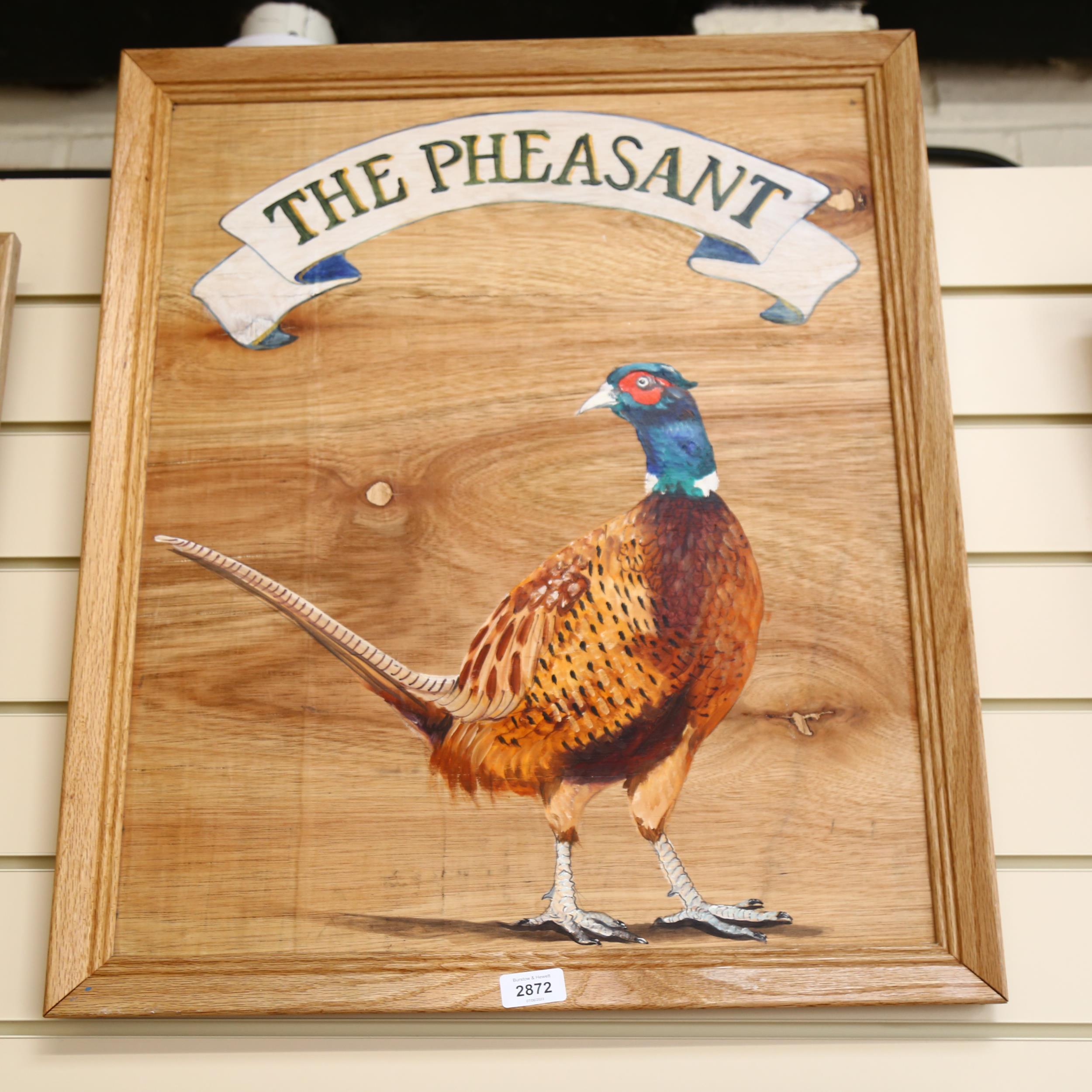 Clive Fredriksson, oil on board, "the pheasant", 67cm x 57cm, framed