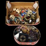 A large quantity of mixed costume jewellery