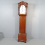 JOHN HOWLETT OF BATH - a 19th century oak cased eight day longcase clock, with 12" arch top dial