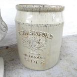 A glazed terracotta planter, inscribed Bethersford Farmhouse Cider. 36x46cm