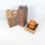 A group of Japanese items including a tabletop chest, 30x40x33cm, a jewellery box, a hibachi liner