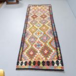 A Chobi Killim runner. 247x82cm.