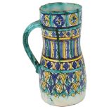 A 19th century Moroccan Islamic tin-glaze pottery Ghorraf jug, height 26cm A surface chip on the
