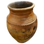 A Mediterranean terracotta oil jar, height 55cm