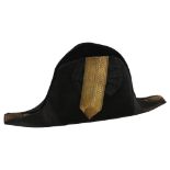 A Navy officer's bicorn hat, early 20th century