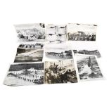 A collection of original Second World War Period press photographs depicting scenes from Battle Of