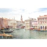 John Barrie Haste (1931 - 2011), Venice, watercolour, signed, 34cm x 51cm, framed Good condition