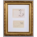 Marc Chagall (1887 - 1985), Christmas card with original inscription and signature of Marc