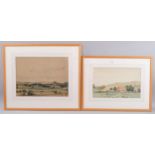 Anthony Cox, 2 watercolour scenes in the Arun Valley, largest 35cm x 45cm, framed (2) Light foxing